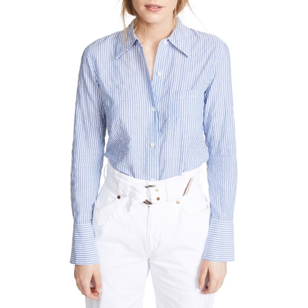 Theory Slim Buttondown Sz S EUC - Picture 2 of 6